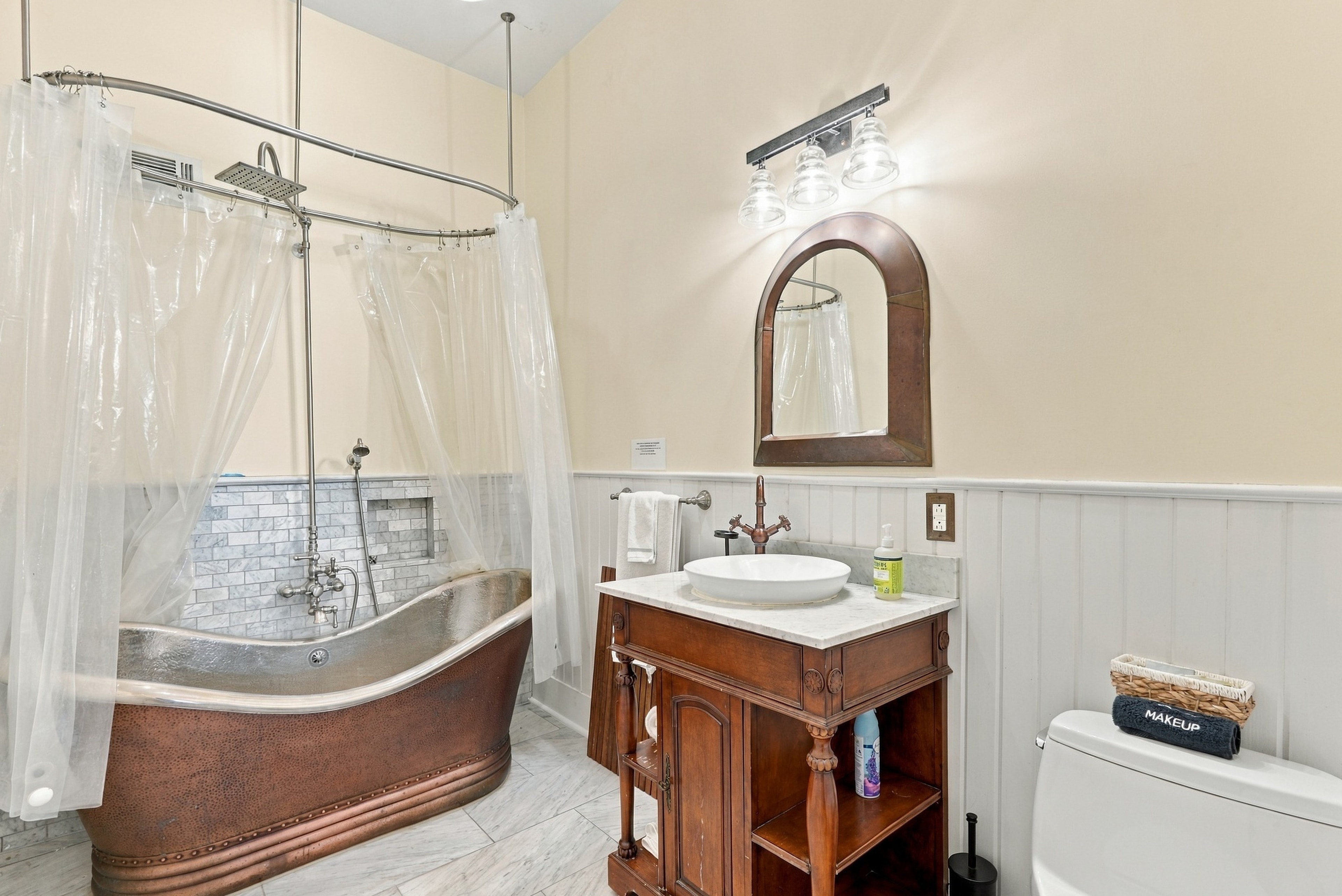 Copper and Nickel Soaking Tub