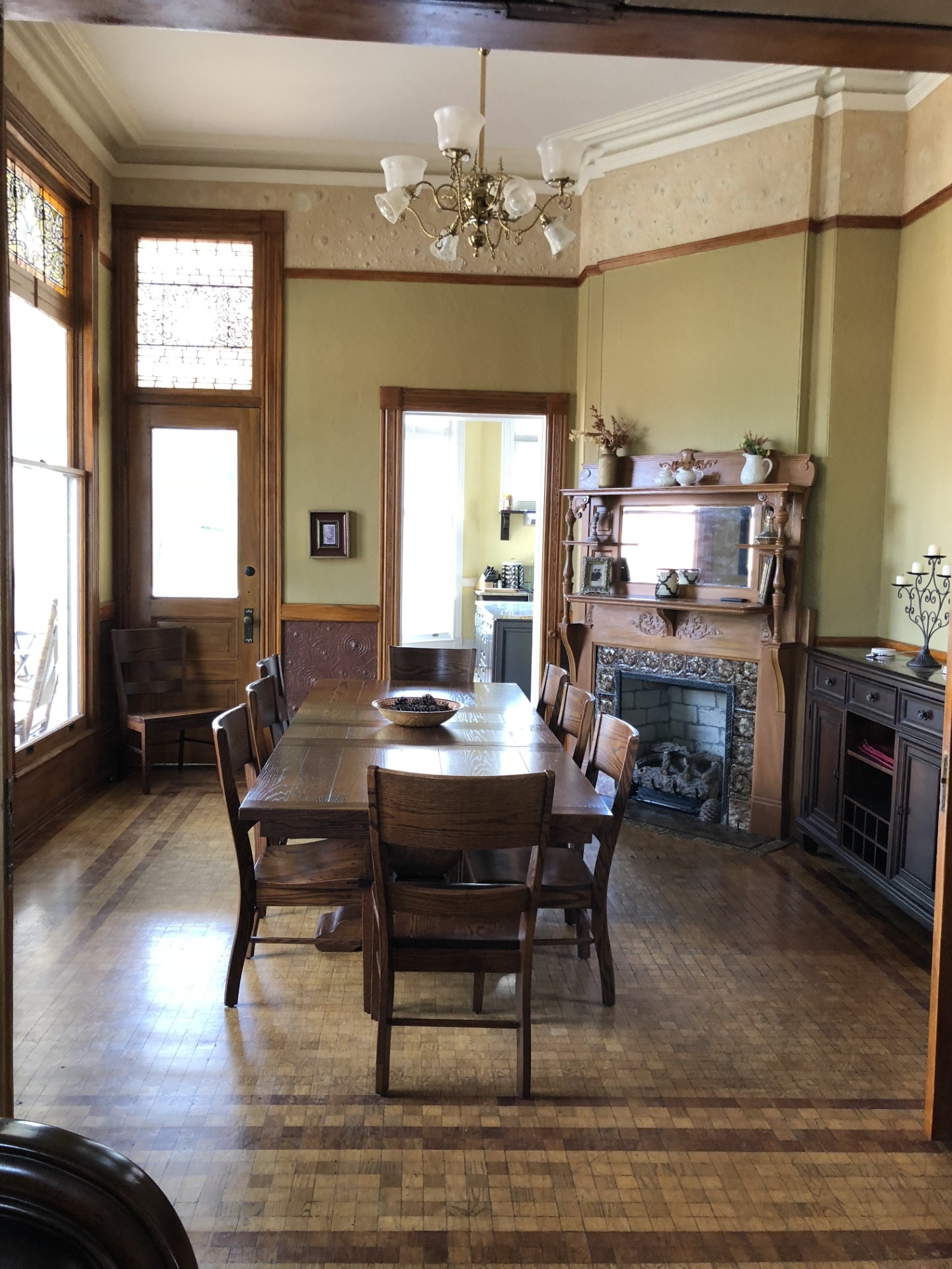 Dining Room with Fireplace